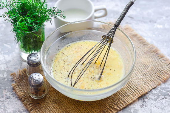 омлет с цветной капустой сыром и помидорами рецепт фото 3